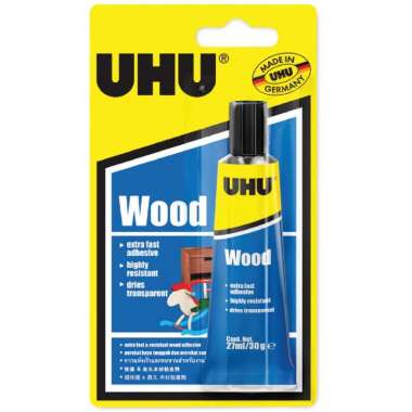 Lem Kayu Anti Lembab UHU Wood 27 ml