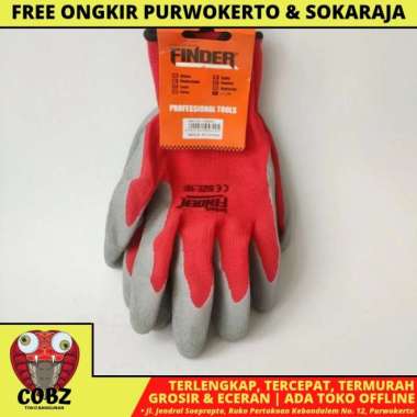 FINDER SARUNG TANGAN SAFETY INDUSTRIAL GLOVES KAIN LATEX