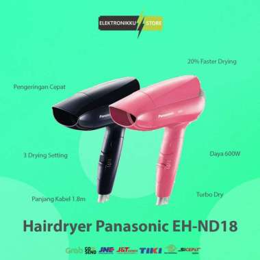 100% Produk Ori Hairdryer Panasonic Eh-Nd18 Hair Dryer Mesin Alat Pengering Rambut Multicolor