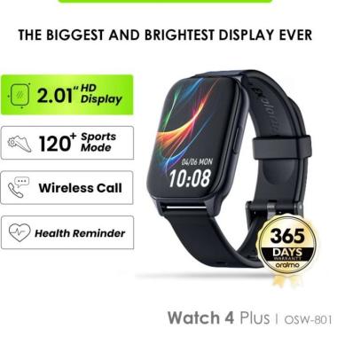 Oraimo Watch 4 Plus Smartwatch 2.01'' Large Screen Bluetooth OSW-801