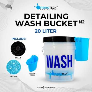 WASH BUCKET DETAILING - nanoTECH PROTECTION WASH - EMBER CUCI MOBIL 20L - WASH AND WAX - SHAMPOO CUC