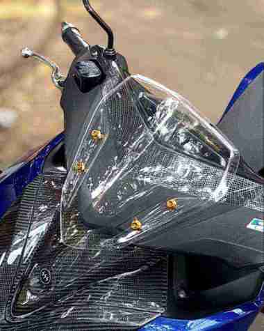 Windshield Aerox New Old Standar dan Jenong Sporty Bening Smoke Hitam JENONG SMOKE 2mm
