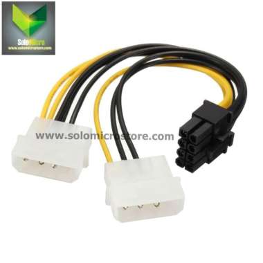 Kabel Power Vga / Adapter 2 Molex To 8 Pin / 8pin Pcie / PCI-E