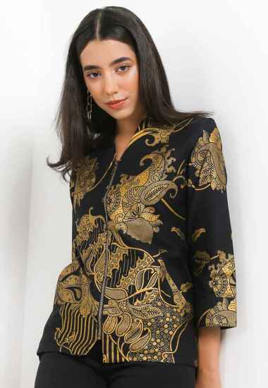 Arjuna Weda Blouse Batik Motif 6 18255073 - Gold XXL