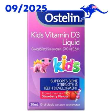 Ostelin Kids Vitamin D3 Liquid 20mL Infant Drops Drop Calcium Milk