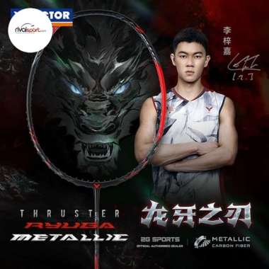Raket Victor Badminton Thruster Ryuga Metallic / TK-Ryuga Metallic 4U
