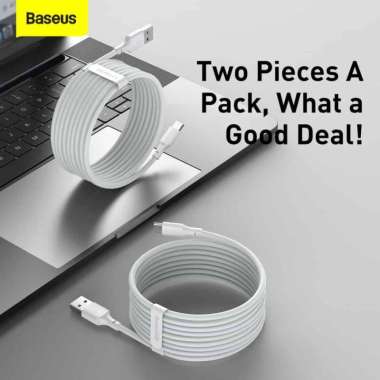 Baseus Kabel Data USB A to Type C Cable Fast Charging QC 5A 1.5M Putih