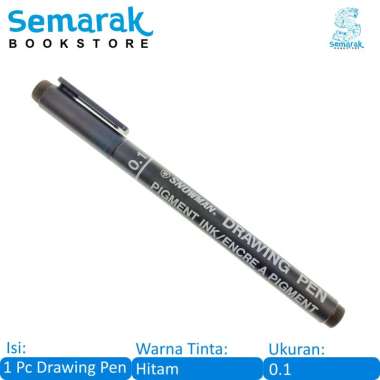 Snowman 700 Drawing Pen 0.1 - Hitam