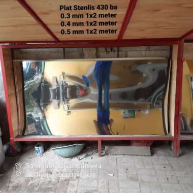 PLAT STENLIS LEMBARAN 1 X 2 METER TEBAL .... 0.3 mm