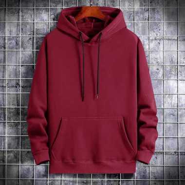 Promo Fashion Atasan Sweater Hoodie Polos Outerwear Pria Lengan Panjang M l Maroon Diskon 31 Di Seller Jakarta Apparel Store Wijaya Kusuma Kota Jakarta Barat Blibli