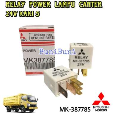 RELAY POWER CANTER / Relay Lampu Utama Untuk Mobil Truk CANTER TURBO PS110 PS125 Tipe 24V 5 KAKI