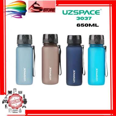 UZSPACE Botol Minum Olahraga Sports Water Bottles Gym Bottle Portable 3037 Aurora Blue