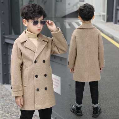 VERISH Kids wool coat premium import hangat Zayn mantel anak cowok boys jacket 120
