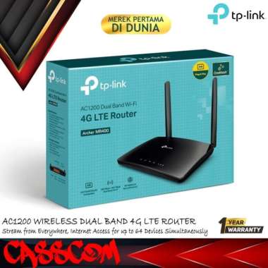 TP-Link Archer MR400 AC1200 4G LTE Dual Band Modem Wireless Router
