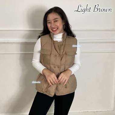 VERISH Vest winter padding down jacket rompi wanita musim dingin import hangat bulu angsa fashionabl
