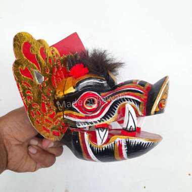 Kepala barong khas bali mainan anak hiasan dekorasi Barong Bangkung