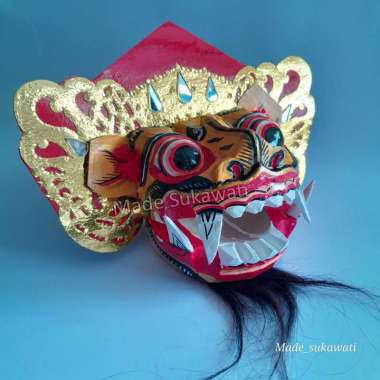 Kepala barong khas bali mainan anak hiasan dekorasi BArong Macan
