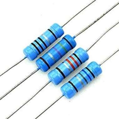 Resistor R 180K R180K 180 K Ohm 1% Tolerance 1/4w Metal Film Biru