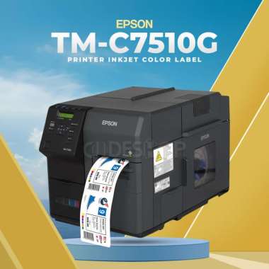 Printer Inkjet Epson C7510G TM-C7510G-361 Cetak Label Warna Full Color Auto Cutter