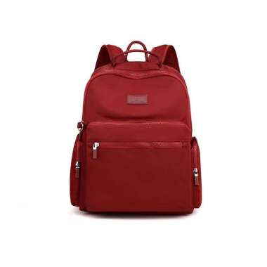 Tas Ransel Wanita Backpack Wanita Remaja Tas Anti Air BAEOS - 0459 Carmine Red
