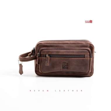 VERISH Reven leather - Nakula pouch bag brown