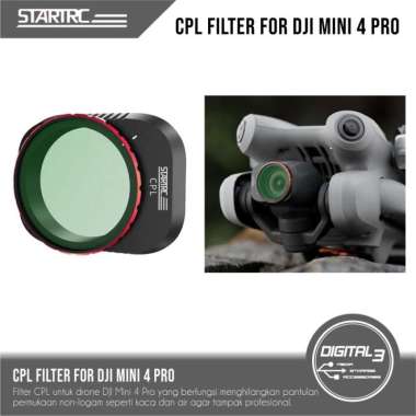 STARTRC Adjustable CPL Polar Filter Lens for DJI Mini 4 PRO Lensa