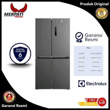 (GARANSI RESMI)ELECTROLUX EQE4900A KULKAS MULTI DOOR ELECTROLUX INVERTER EQE4900 KULKAS 4 PINTU