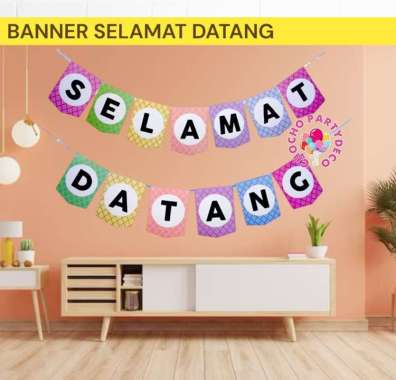 Bunting Flag SELAMAT DATANG / Banner Selamat Datang Selamat Datang A