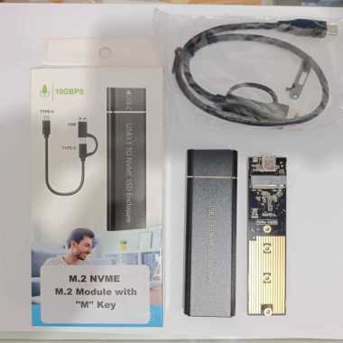 Casing SSD M.2 NVME USB Type C Enclosure SSD Nvme m-tech
