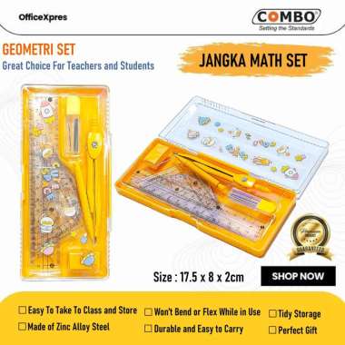 Jangka Math Set / Compass Geometri Set / Jangka Matematika Pensil Mekanik
