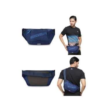 Tas Eiger Alpine W Cross Tas Slempang Waist Bag Original