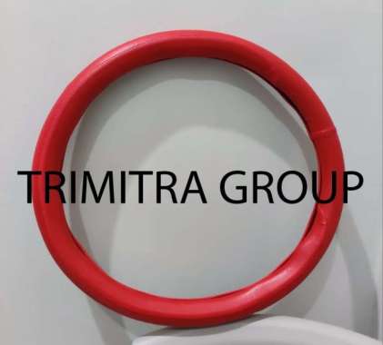 Cover Stir Kulit / Sarung Stir / Penutup Sarung Stir Mobil Innova Lama Merah