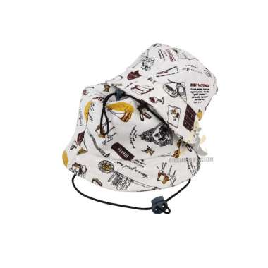 VERISY Topi Bucket Anak Tali Bahan Canvas Tebal Motif Motif Unta