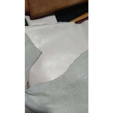 VERISH Tas Ransel Kulit Wanita Asli Garut L Putih