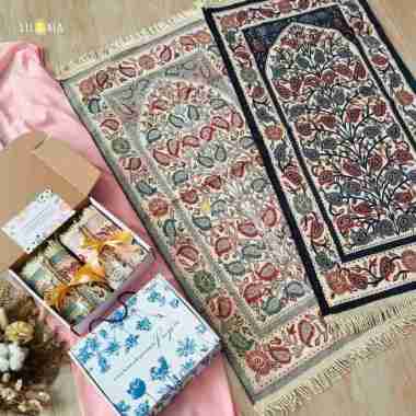 Sajadah Couple Bfitrah2 Kado Wedding Free Tasbih Hampers Anniversary Gift Nikah Souvenir Parcel Leba