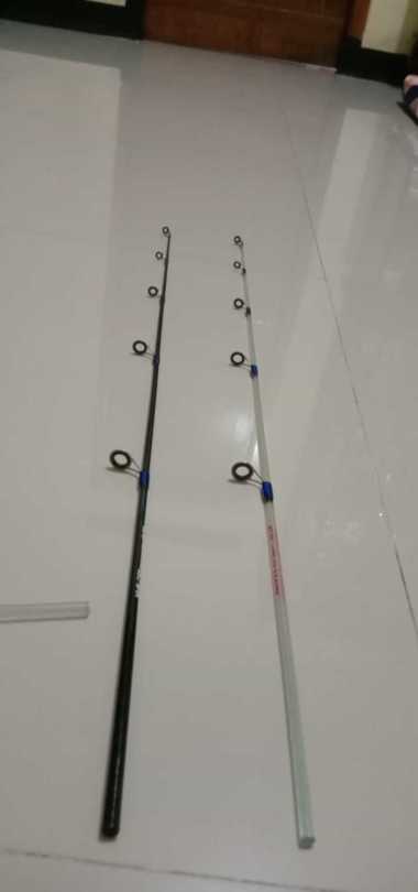 Ujung Joran Sambung Dua Fiber 75 cm