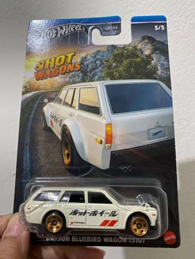 Hotwheels Datsun Bluebird Wagon 510 Hot Wagon Japan Card