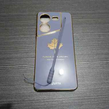 Casing Maple TECNO POVA 5 Terbaru Ponsel Case Plating Silikon POVA 5 Biru