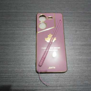 Casing Maple TECNO POVA 5 Terbaru Ponsel Case Plating Silikon POVA 5 Ungu
