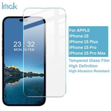 Tempered Glass Iphone 15/Plus/Pro/Pro Max IMAK H Screen Protector Iphone 15 Pro Max Clear