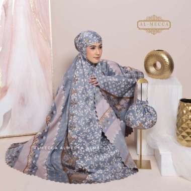 ALMECCA - Mukena Dewasa 2IN1 Silk Maxmara Luxury Mukena Premium Grey