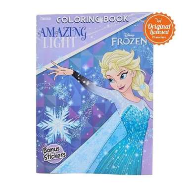 Disney Frozen Coloring Book Amazing Light with Bonus Stickers