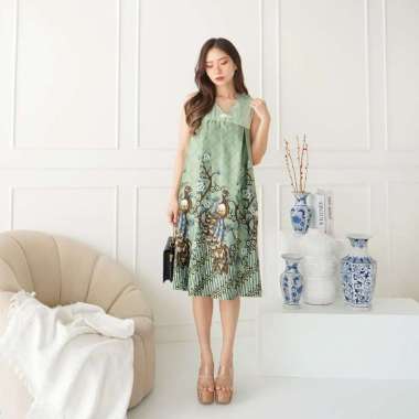EF621 DRESS BATIK CHEONGSAM DRESS IMLEK DRESS WANITA ELEGANT DRESS QIPAO CHEONGSAM IMLEK 621 BCY Gre