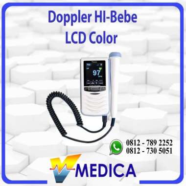 Fetal Doppler Hi-bebe BT 220C LCD Collour / Pendengar Detak Jantung
