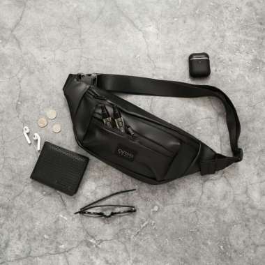 Culture Basic | (Paket Bundling) Yoota Waistbag + Dompet | Tas Selempang Pria Handbag Slingbag Waterproof