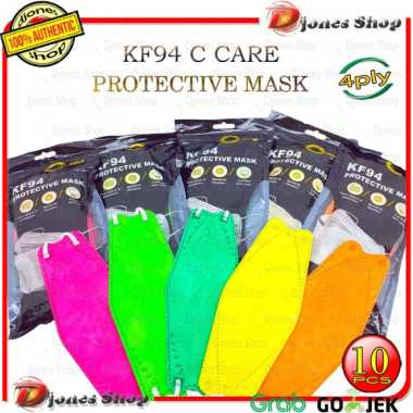 10 pcs Masker KF94 C-Care Pack 4 play EMBOSS medical grade FANTA