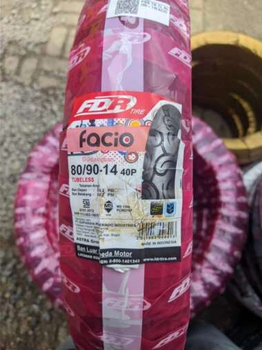 FDR Facio 80 90 14 Tubeless Ban luar Motor Matic Beat Vario FREE PENTIL BARU