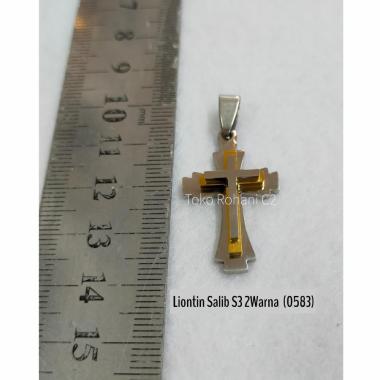 Liontin Salib S3 Warna (0583) - Liontin Salib Rohani