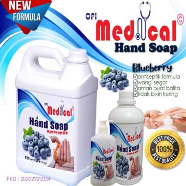 Medical sabun cuci tangan varian blueberry 5 liter antiseptik terbaru Apel Malang