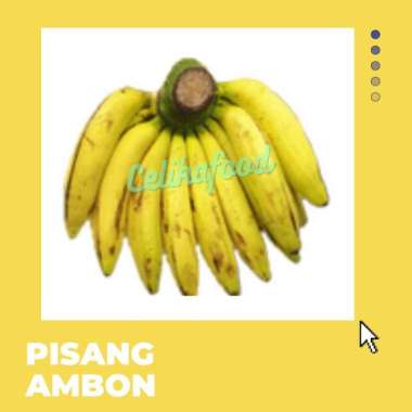 Pisang Ambon Putih 1 Sisir Cau Fresh Buah Banana